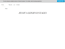 Tablet Screenshot of jessicaleighgonzales.com